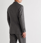 Thom Sweeney - Unstructured Wool, Silk and Linen-Blend Suit Jacket - Gray