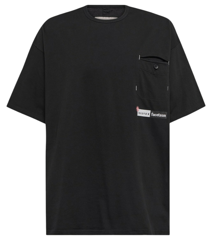 Photo: Incotex x Facetasm Logo cotton jersey T-shirt