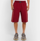 Vetements - Wide-Leg Cotton-Blend Fleece Shorts - Men - Red