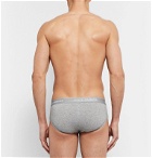 Dolce & Gabbana - Two-Pack Stretch-Cotton Briefs - Gray