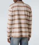 Miu Miu Striped cotton jersey polo shirt