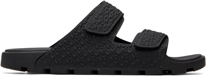 Photo: Hugo Black Monogram Riptape Strap Sandals