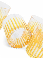 Les-Ottomans Yellow Crystal Water Glass Set