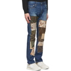 Junya Watanabe Indigo Levis Edition Multi Fabric Patchwork Jeans
