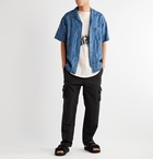 KAPITAL - Camp-Collar Indigo-Dyed Linen Shirt - Blue