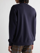UNDERCOVER - Printed Cotton-Jersey Sweatshirt - Blue