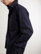 Zegna - Cotton-Blend Overshirt - Blue