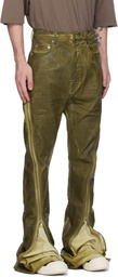 Rick Owens DRKSHDW Green Porterville Bolan Banana Jeans