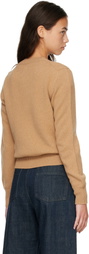 &Daughter Tan Sligo V-Neck Sweater