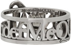 Alexander McQueen Silver Skull Safety Pin Ring