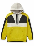 Marant - Wasil Colour-Block Logo-Embroidered Cotton-Blend Jersey Hoodie - Yellow