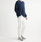 NN07 - Robin Logo-Appliquéd Cotton-Jersey Sweatshirt - Blue