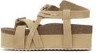 R13 Khaki Platform Sandals