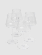 ALESSI Set Of 4 Eugenia Red Wine Glasses