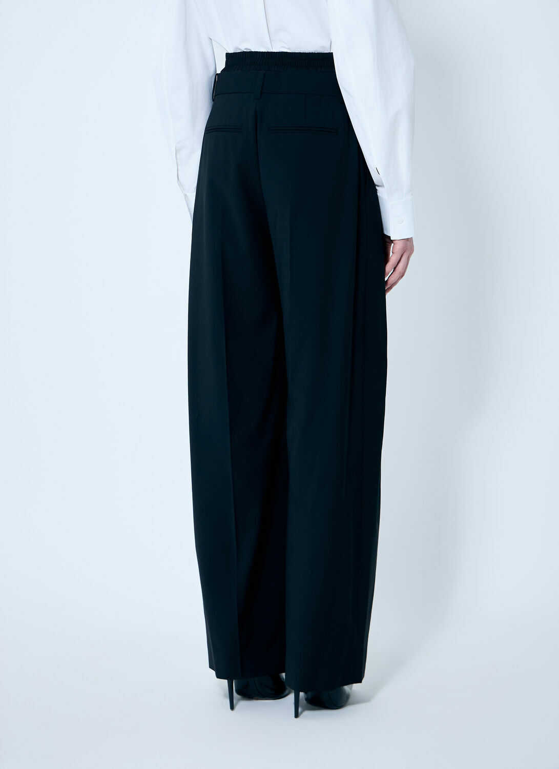 Alexander Wang Pleated Pants With Boxer Waistband