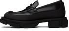 both Black Gao Loafers