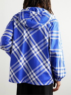 Burberry - Checked Nylon-Twill Hooded Jacket - Blue