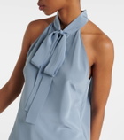 Nili Lotan Zelie halterneck silk top