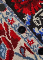 Farm Rio Mixed Valentina Floral-jacquard Knit Cardigan Multicoloured
