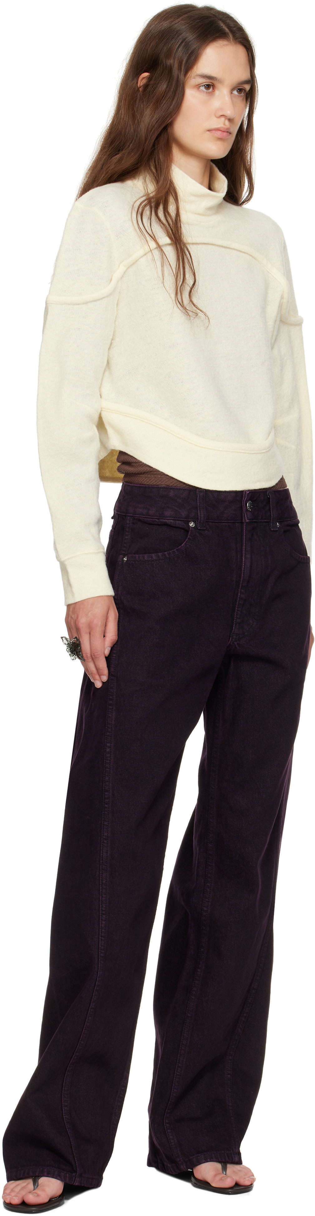 Eckhaus Latta Beige Pallas Turtleneck