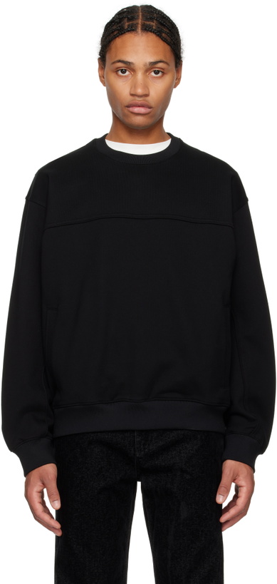 Photo: Solid Homme Black Biker Sweatshirt