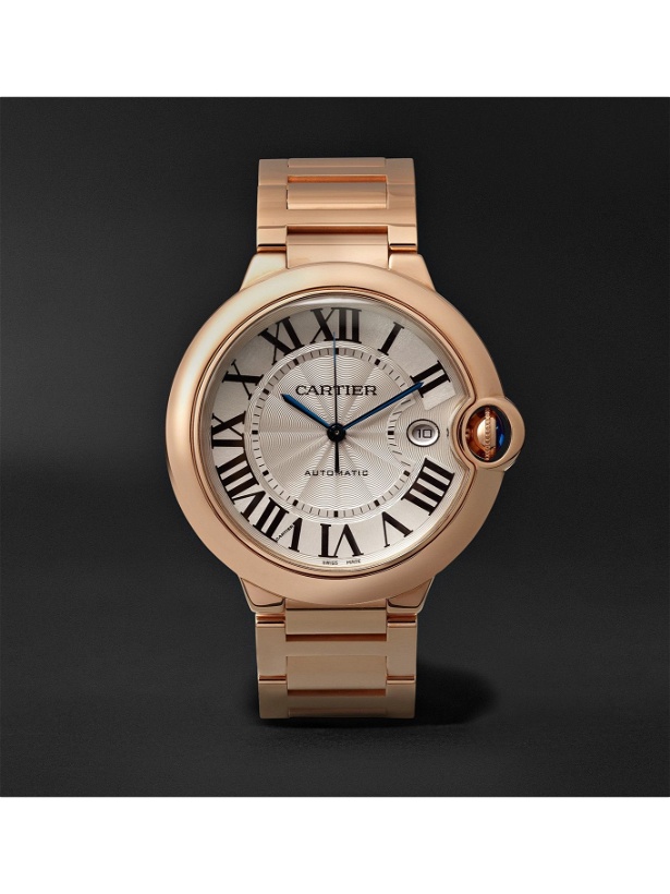 Photo: Cartier - Ballon Bleu de Cartier Automatic 42mm 18-Karat Pink Gold Watch, Ref. No. CRWGBB0016