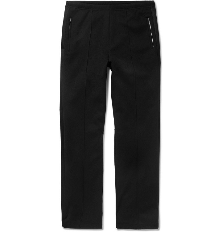 Photo: Maison Margiela - Satin-Trimmed Jersey Sweatpants - Men - Black