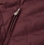 Brunello Cucinelli - Quilted Nylon Hooded Gilet - Burgundy