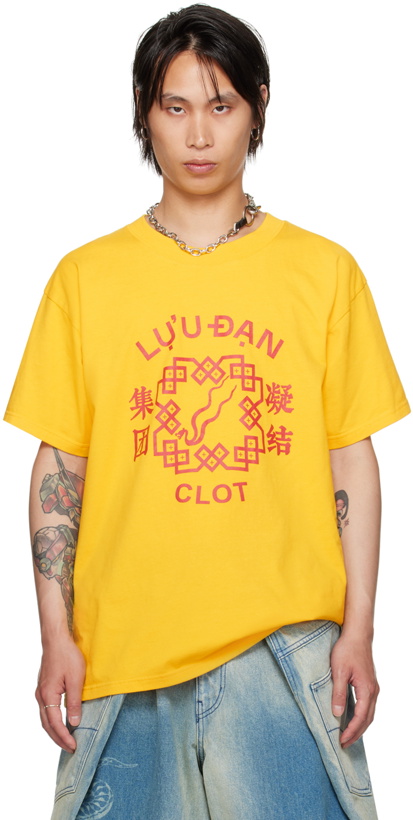 Photo: LU'U DAN Yellow CLOT Edition Oversized Concert T-Shirt