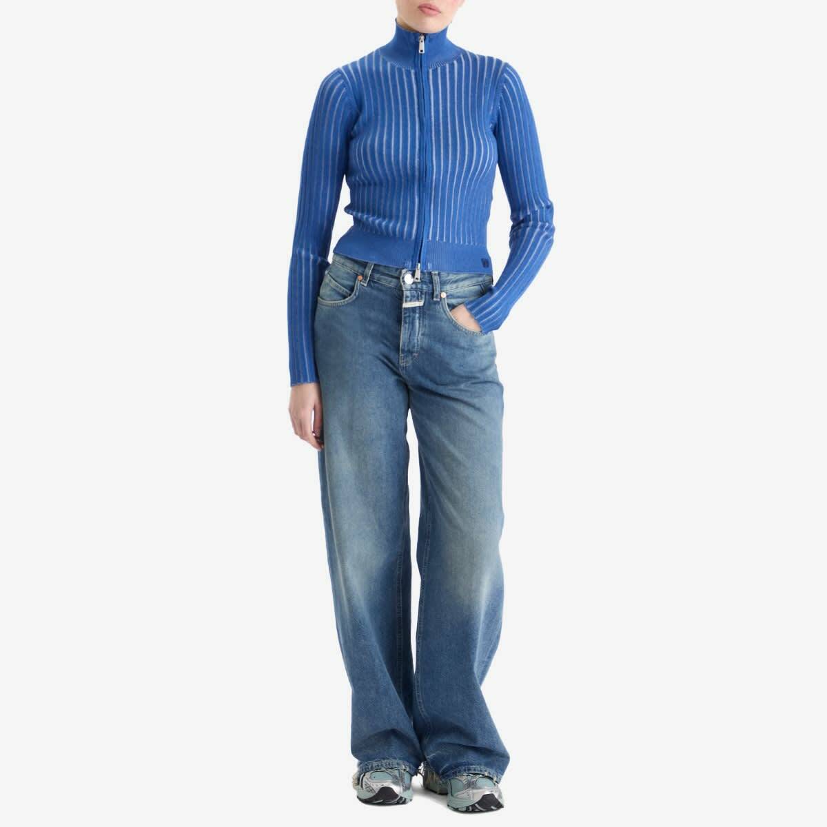 Daily Paper Women's Dias Knit Cardigan in Tue Blue