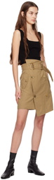 DRAE Brown Trench Miniskirt