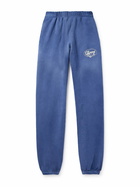 Cherry Los Angeles - Horse Power Logo-Embroidered Cotton-Jersey Sweatpants - Blue