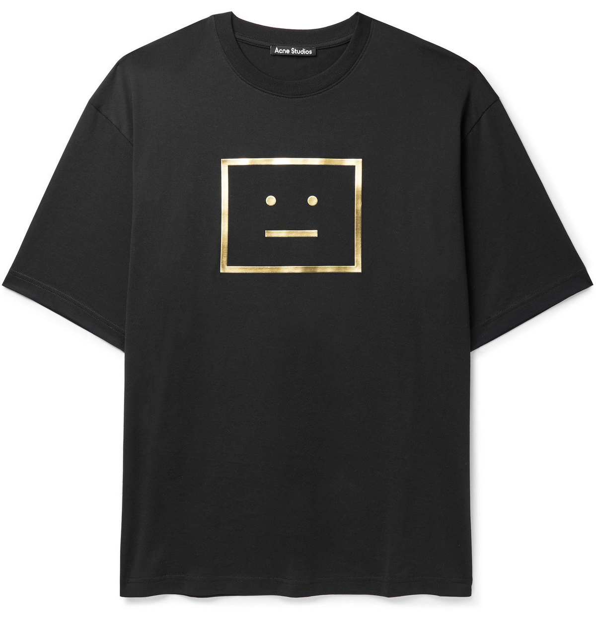 ACNE STUDIOS - Exford Oversized Iridescent Logo-Print Cotton