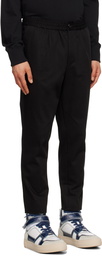 AMI Paris Black Elasticized Trousers