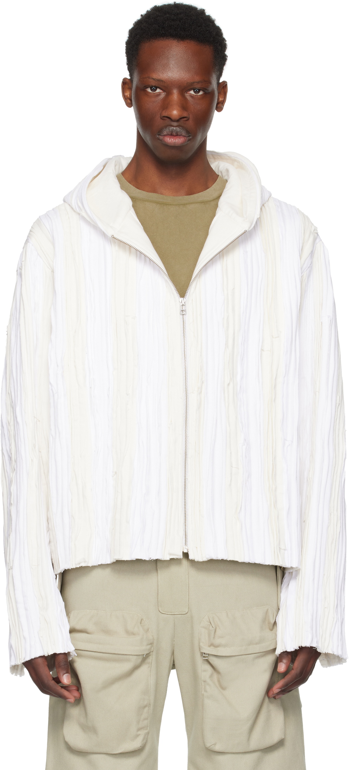 Tondolo Off-White Bark Hoodie