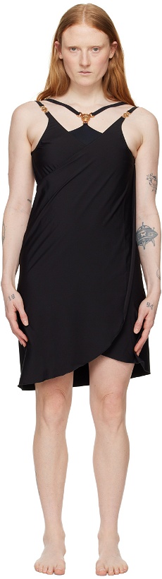 Photo: Versace Underwear Black Wrap Cover Up Dress