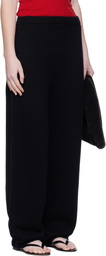 Arch The Black Wide Knitted Jogger Lounge Pants