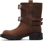 Marc Jacobs Brown 'The Kiki Moto' Boots