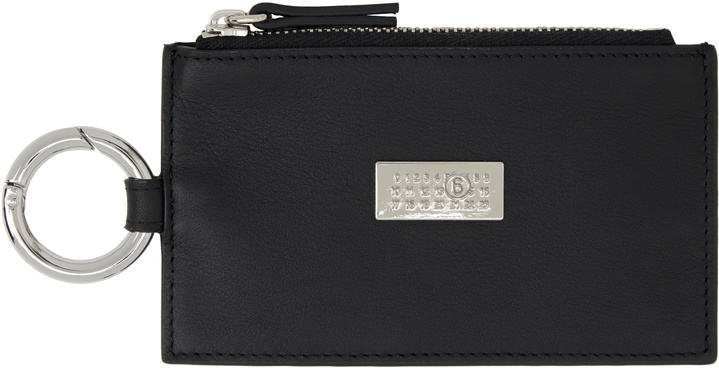Photo: MM6 Maison Margiela Black Leather Ring Wallet