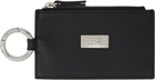 MM6 Maison Margiela Black Leather Ring Wallet