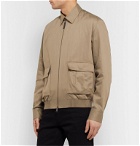 Brioni - Cotton and Linen-Blend Blouson Jacket - Gray