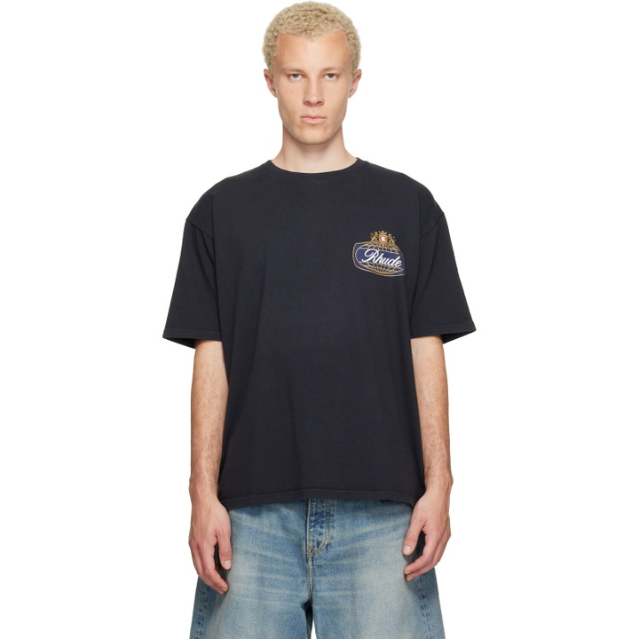 Photo: Rhude Black Safari Crest T-shirt