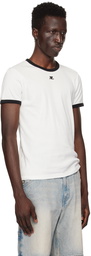 Courrèges White Signature Contrast T-Shirt
