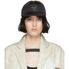 Prada Black Nylon Visor