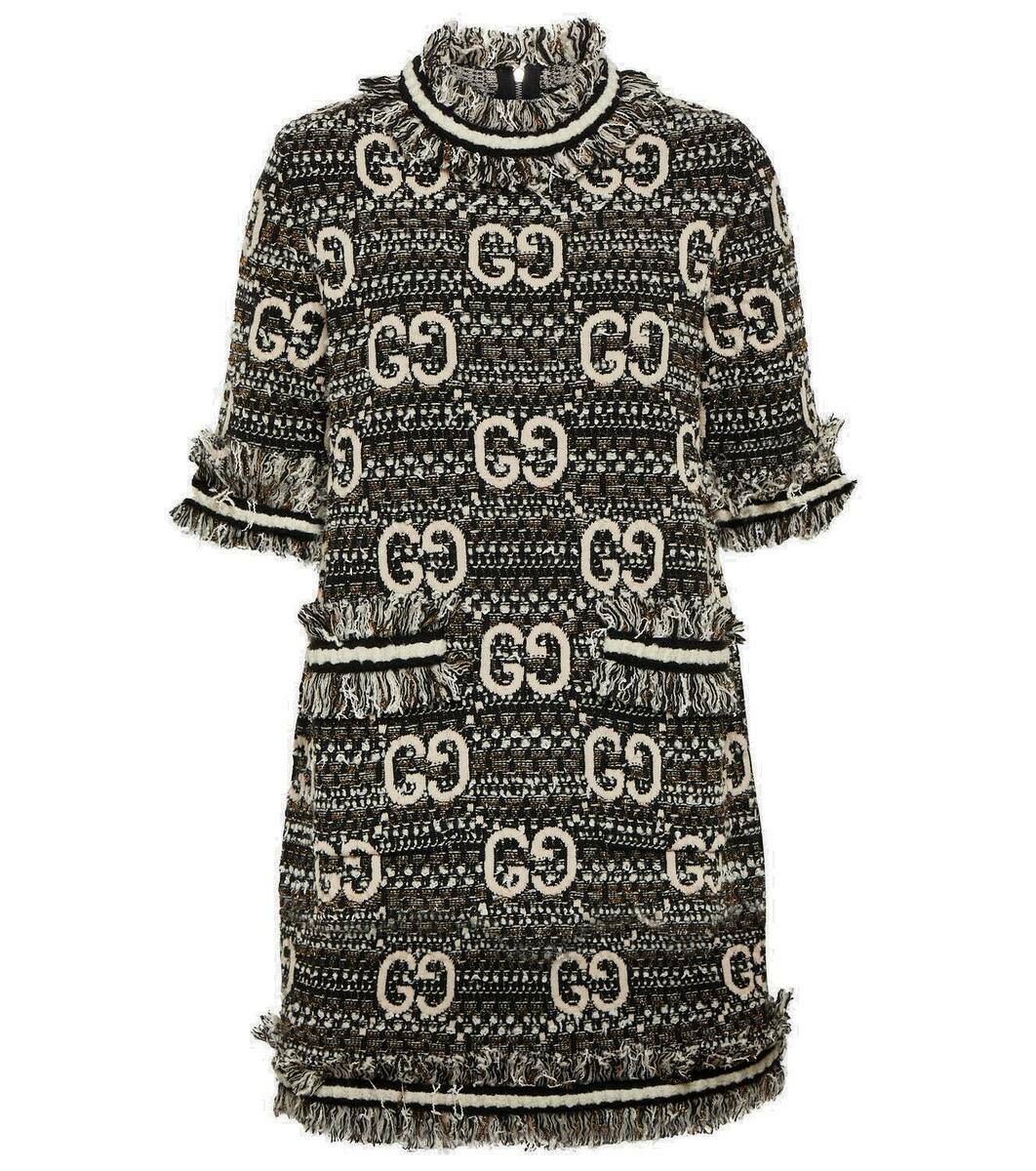 Gucci GG tweed and lamé minidress Gucci