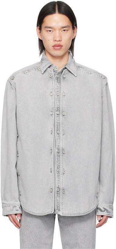 Photo: Y/Project Gray Snap Off Denim Shirt