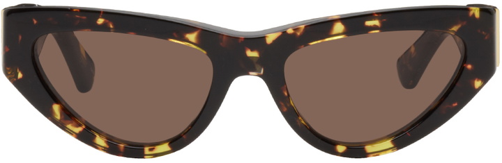 Photo: Bottega Veneta Tortoiseshell Angle Sunglasses