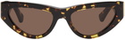 Bottega Veneta Tortoiseshell Angle Sunglasses