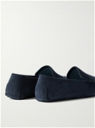 Thom Sweeney - Cashmere-Lined Suede Slippers - Blue