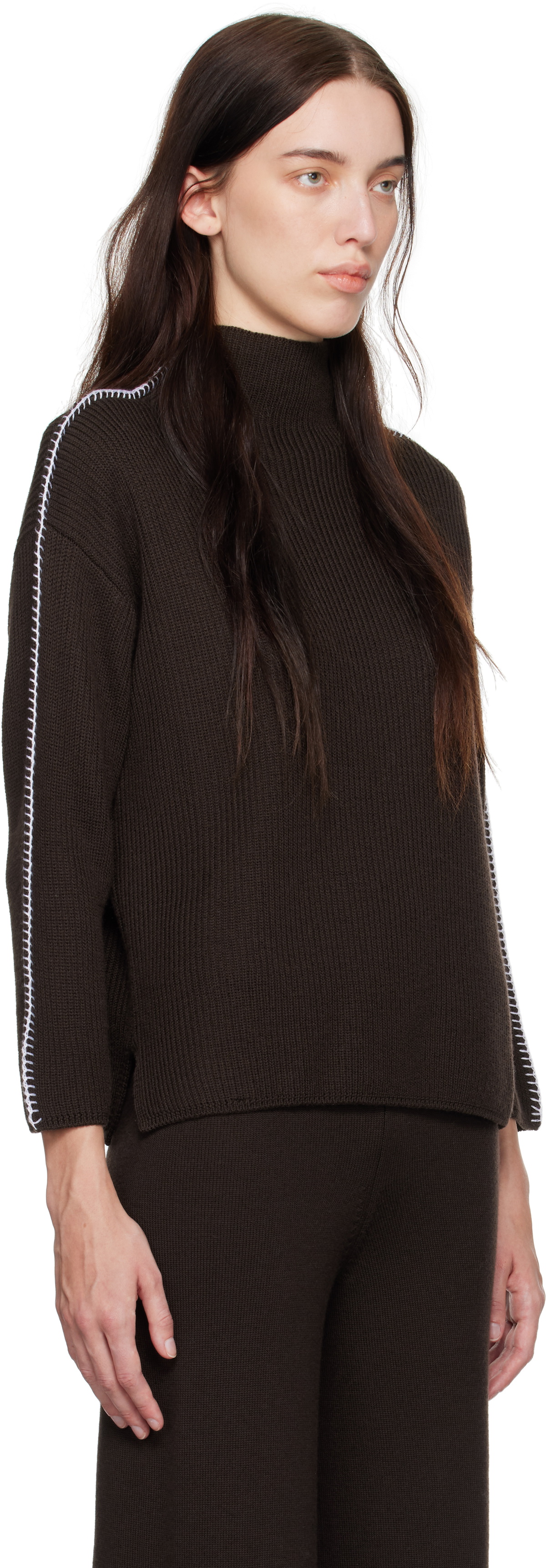 Max Mara Leisure Brown Fanfara Turtleneck